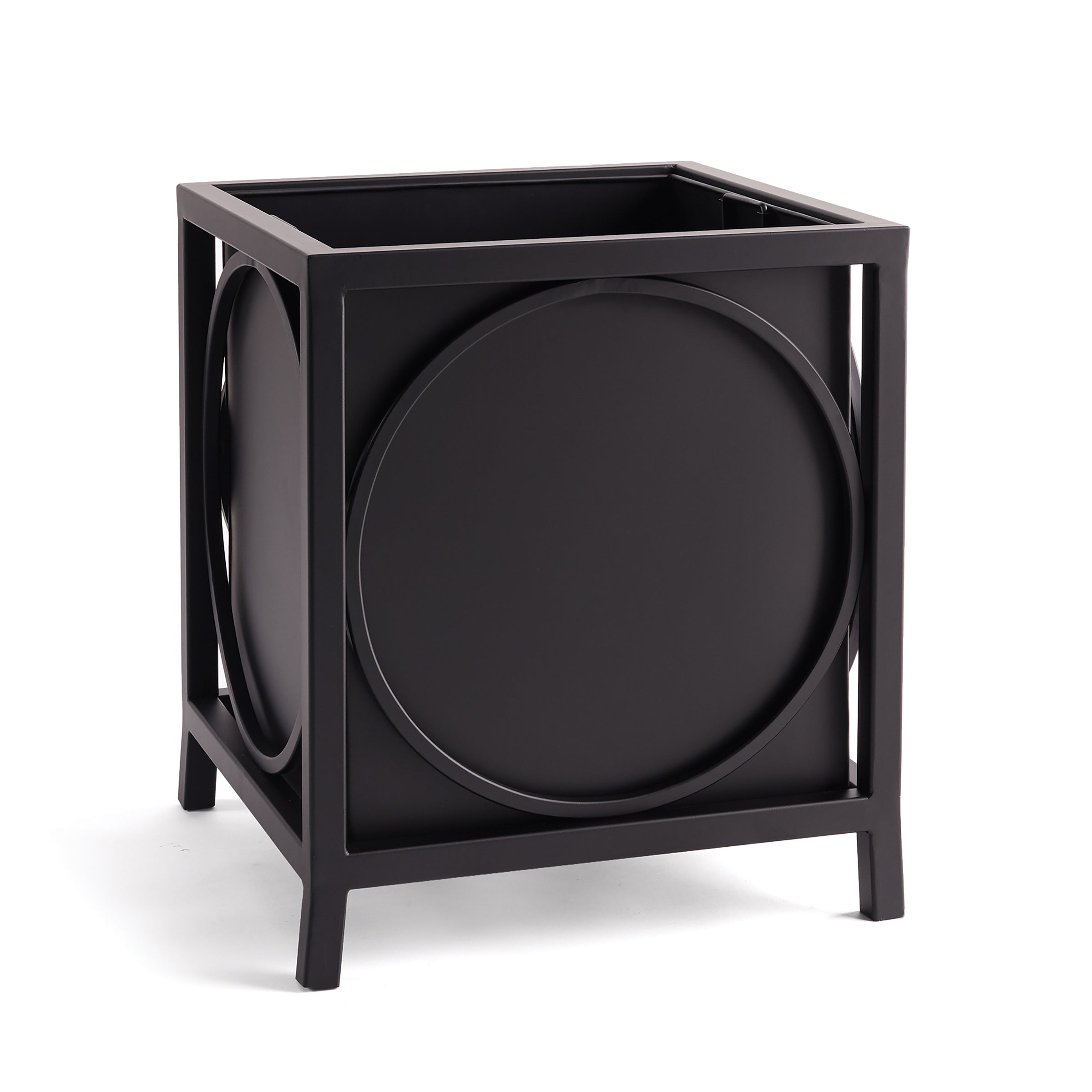 23 Inch St. Remy Planter - Black Indoor/Outdoor Flower Pot for Garden, Patio, Balcony & Home Decor