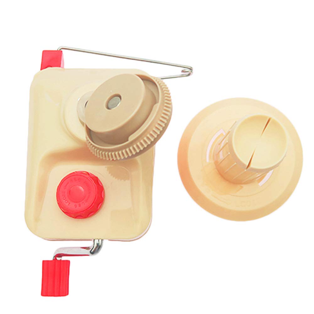 Buwico Manual Yarn Ball Winder - Hand Operated Yarn Spinner for Knitting & Crocheting - Wool String Fiber Roller with Smooth Operation - Perfect for DIY Crafting, Home Knitting Projects & Yarn Organization