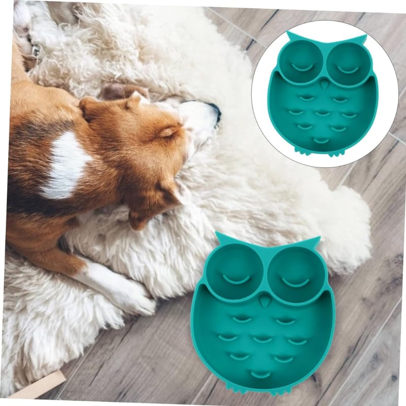 KittuPet Slow Feeder Dog Bowl - Interactive Elevated Dog Dish with Non-Slip Silicone Mat - Prevent Bloat & Overeating - Dishwasher Safe, No-Tip Design - Random Color (1 Piece) - Perfect for Fast Eaters & Digestive Health