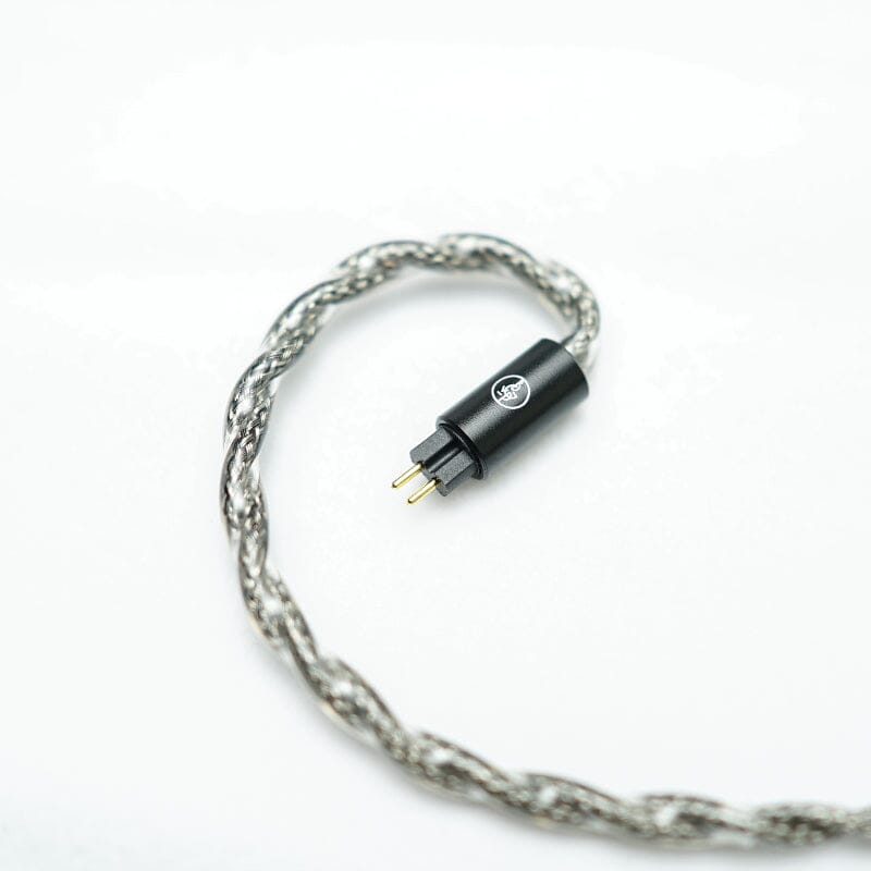 BGVP Gray Rose 5N Single Crystal Copper Silver Plated Shielded Cable - High-Quality Audiophile Headphone Cable for Enhanced Music Listening Experience