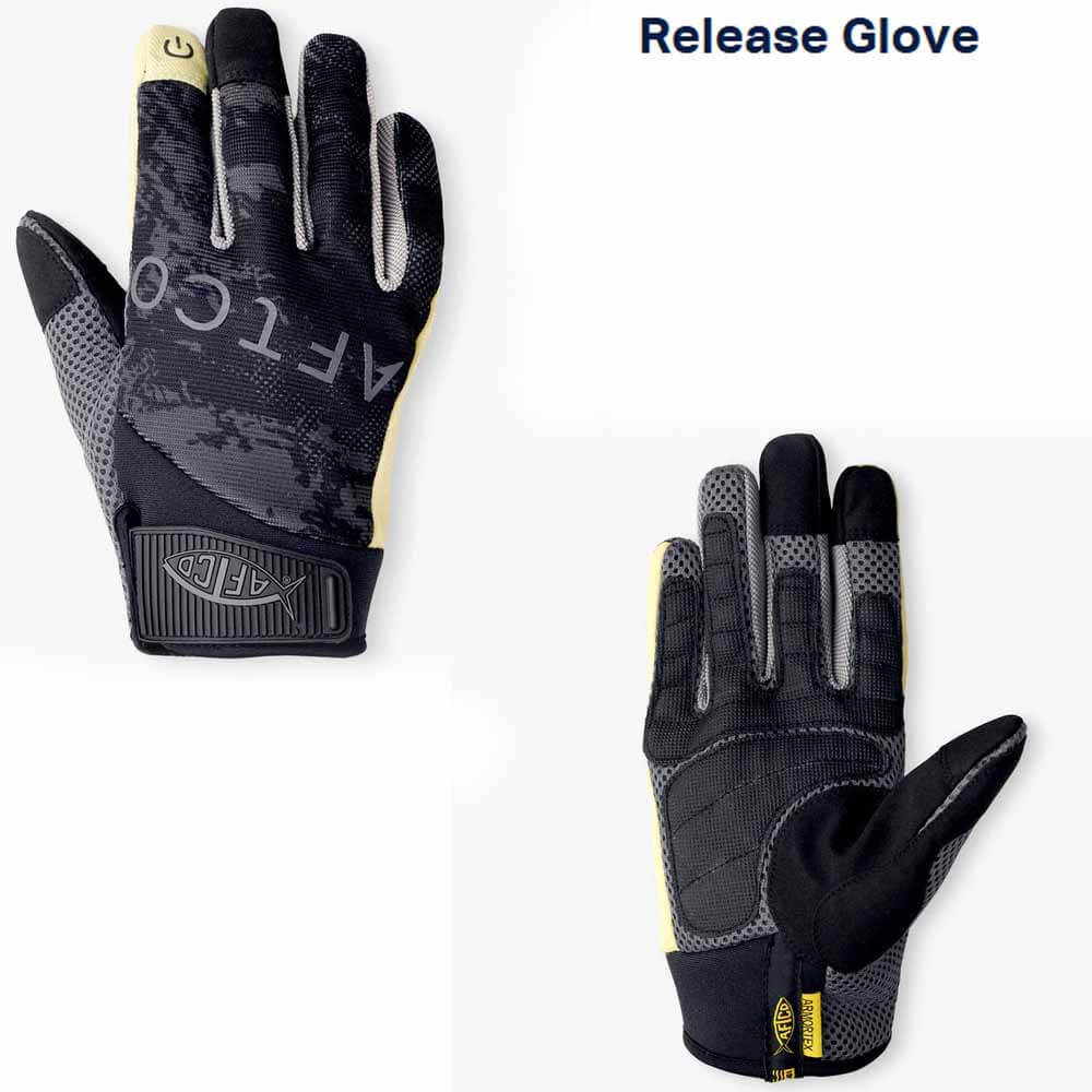 AFTCO Black Storm Camo Fishing Gloves - Saltwater & Freshwater Fishing Gear for Bass, Trout, and Offshore Anglers - Perfect for Kayak Fishing and Cold Weather Protection