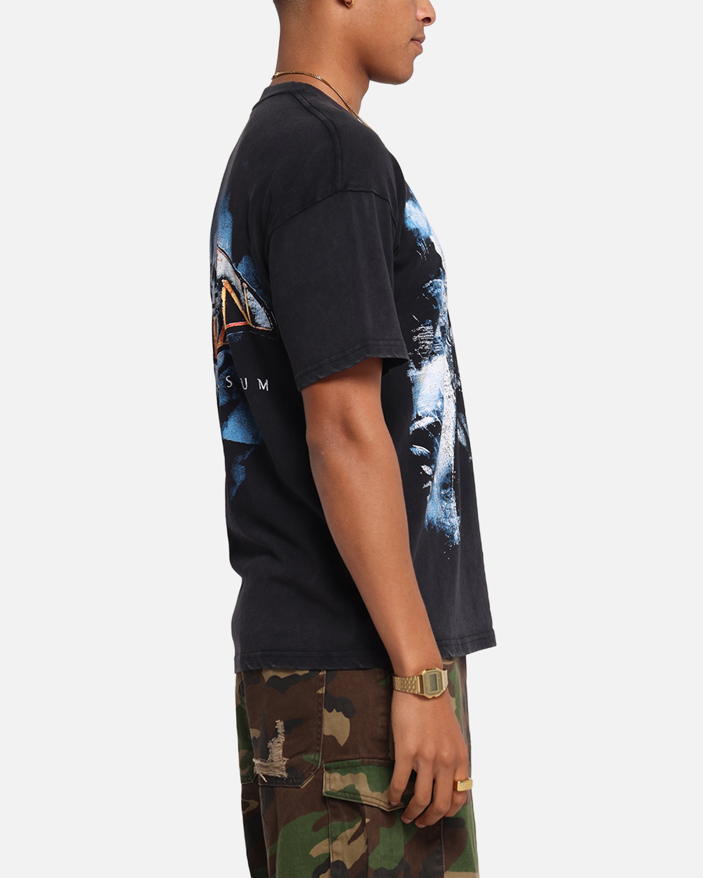 73 Studio X DC Batman Arkham Asylum Vintage Graphic T-Shirt - Black Acid Wash Style for Comic Fans & Gotham Lovers - Perfect for Cosplay, Comic Con & Batman Themed Parties