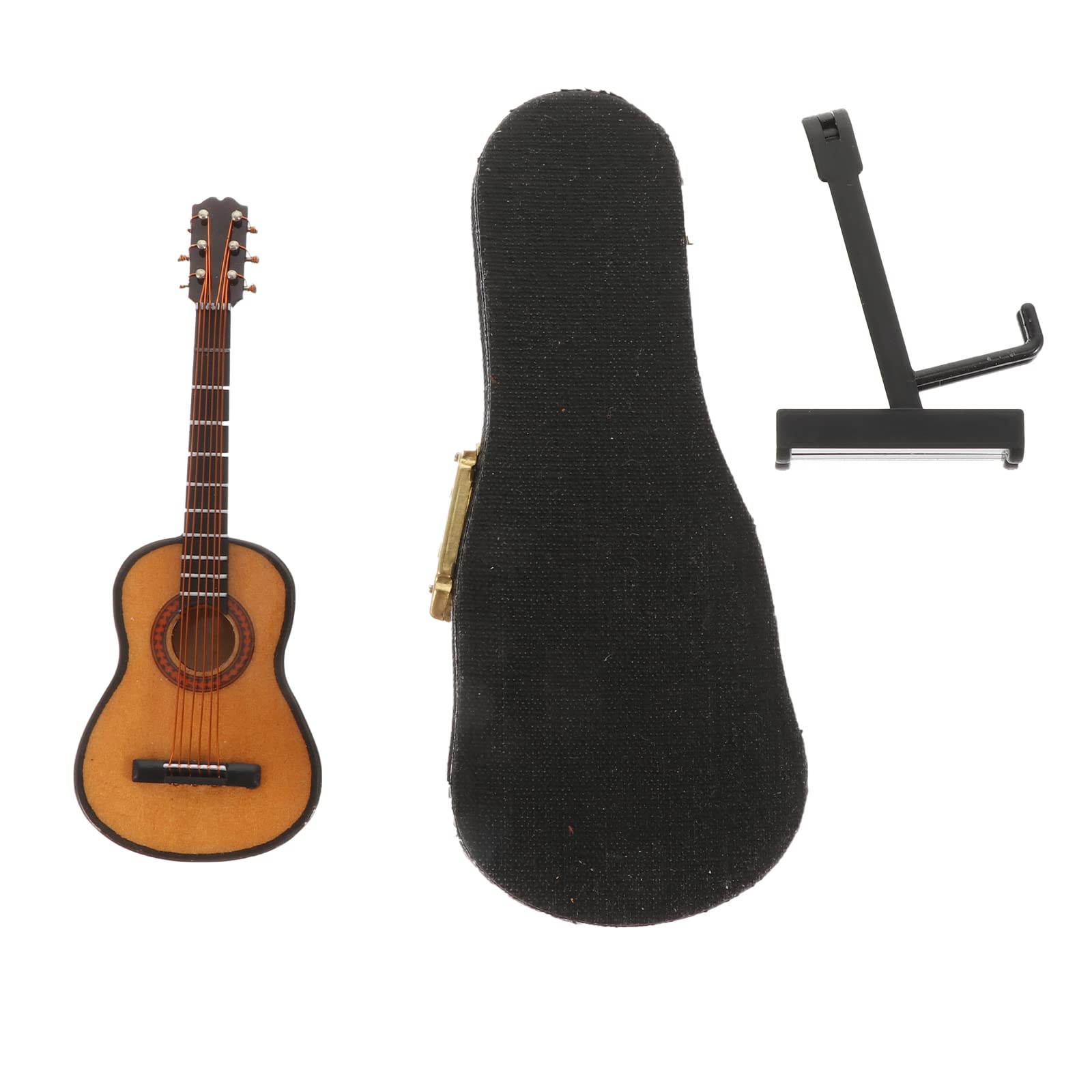 Mini Classical Guitar Model - Eleguitar 1 Set Simulation Guitar with Display Box | Desktop Decoration, Music Gift, Gitarre Instrument for Home/Office Decor & Music Lovers