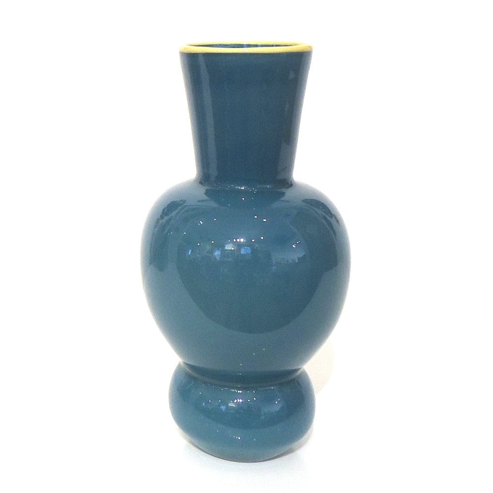 Blue Glass Vase - Elegant Handmade Decorative Centerpiece for Home, Wedding & Party Decor | Perfect for Floral Arrangements & Tabletop Displays