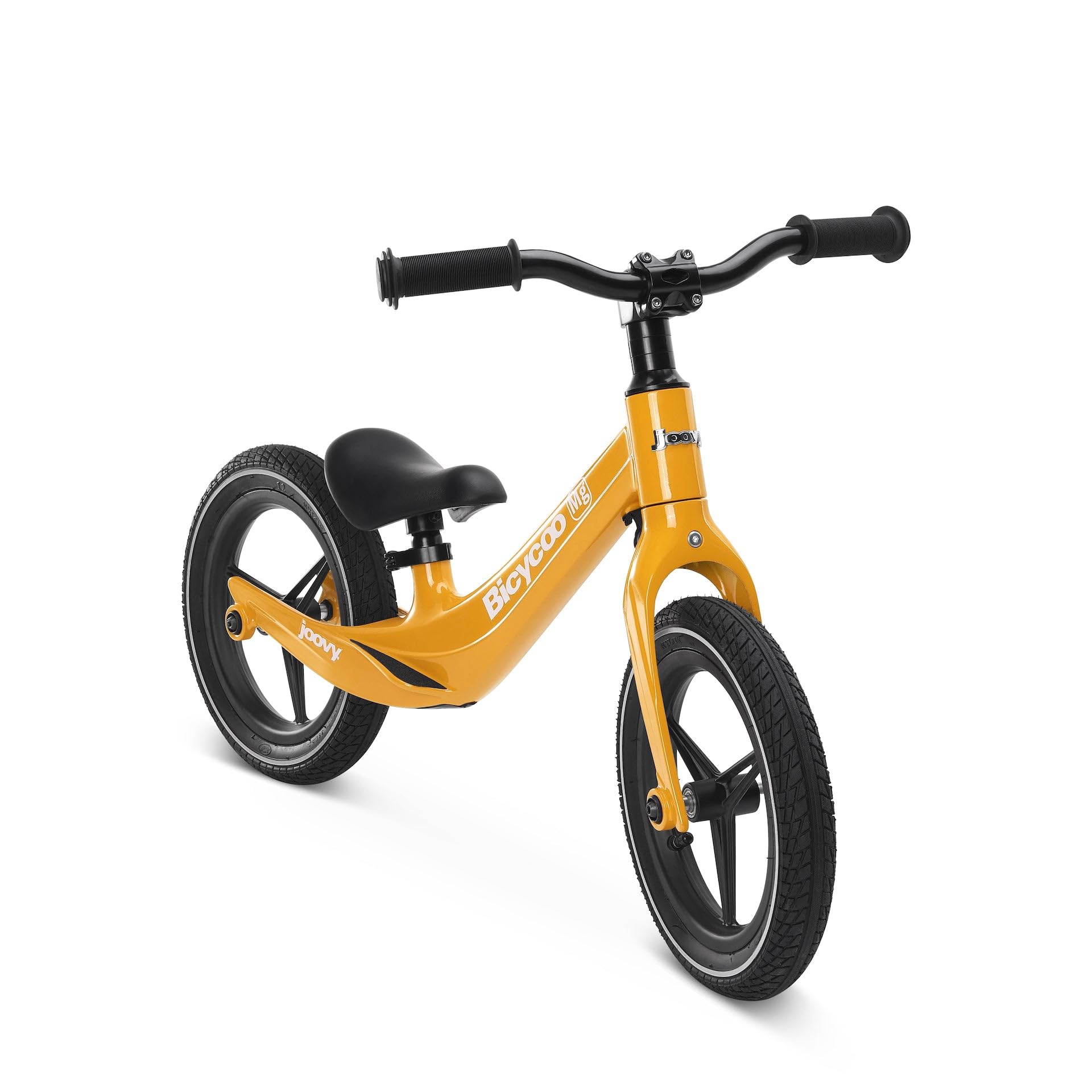 Joovy Bicycoo Mg Balance Bike for Toddlers - Lightweight Aluminum Frame Training Bike with Adjustable Seat (Gold) - Perfect for Learning to Ride & Outdoor Play