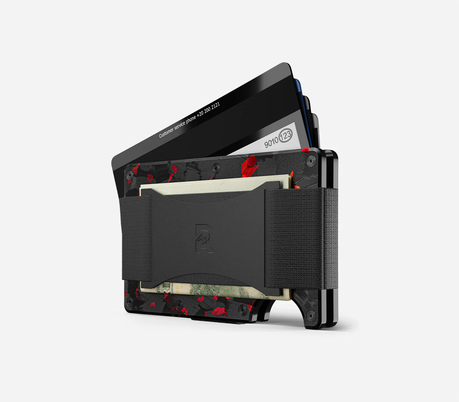 Ridge Wallet Forged Ember - Slim RFID Blocking Metal Wallet for Men - Perfect for Everyday Carry, Travel & Minimalist Lifestyle