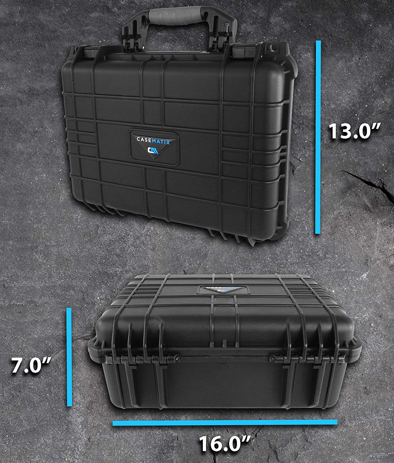 Epson EF100 Laser Streaming Projector Waterproof Case with Customizable Foam - Durable Protective Storage for Home Theater, Outdoor Movies & Travel