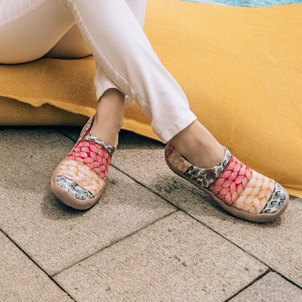 UIN Women's Slip-On Loafers - Lightweight, Breathable & Comfortable Travel Shoes for Walking, Casual Outfits & Everyday Wear