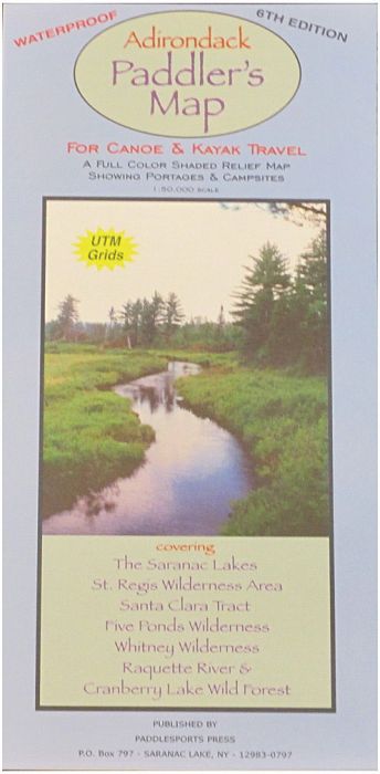 Adirondack Paddler's Map - Waterproof Canoe & Kayak Navigation Guide for Lakes & Rivers | Perfect for Outdoor Adventures, Camping, and Fishing Trips