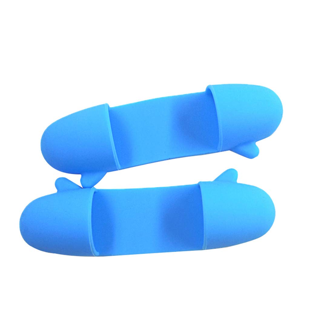 Creative Gadgets Burns Clip Kitchen - Heat Resistant Silicone Hand Utensils Set for Nonstick Cookware, Dishwasher Safe (Blue, One Size) - Perfect for Cooking, Baking, and Serving