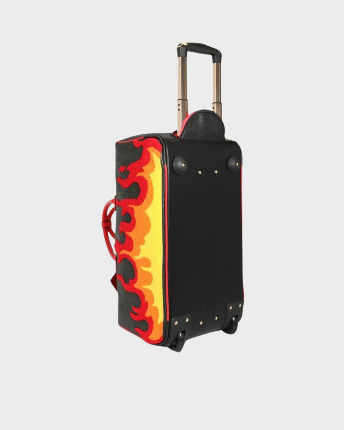 Premium Fire-Resistant Rolling Duffle Bag - Large Red Travel Luggage for Gym, Camping & Business Trips | Heavy-Duty Wheels & Expandable Design
