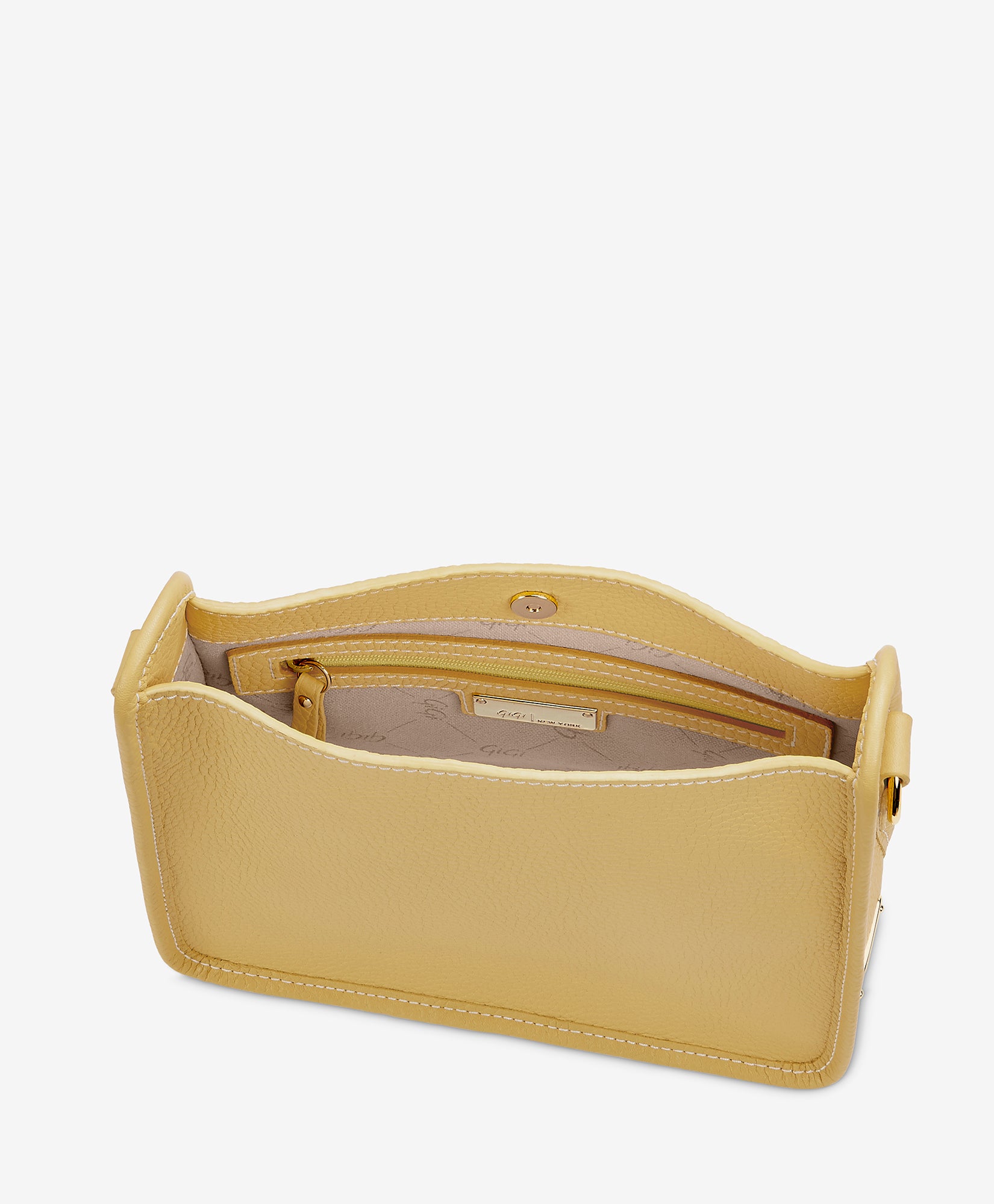 Elle Crossbody Bag in Yellow Pebble Grain Leather - Stylish & Durable for Everyday Use, Work, and Travel