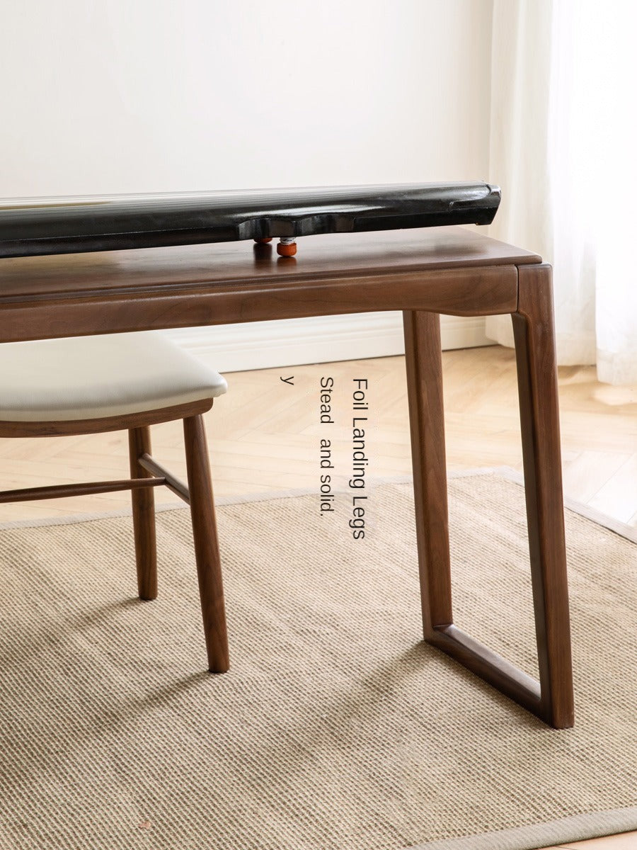 Premium Black Walnut & Oak Solid Wood Desk - Handcrafted Office Desk for Home & Workspace - Durable Writing Table for Study, Work & Remote Office