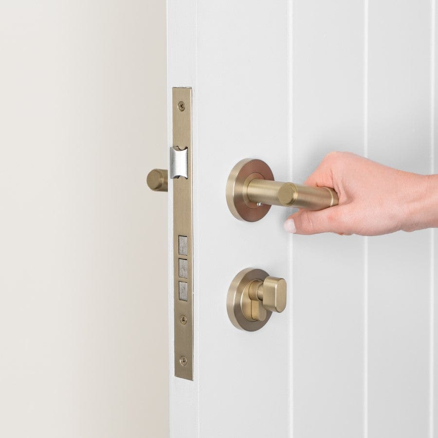 Premium Front Door Lock Set - Brushed Nickel Finish for Enhanced Security & Style | Ideal for Homes, Apartments & Offices