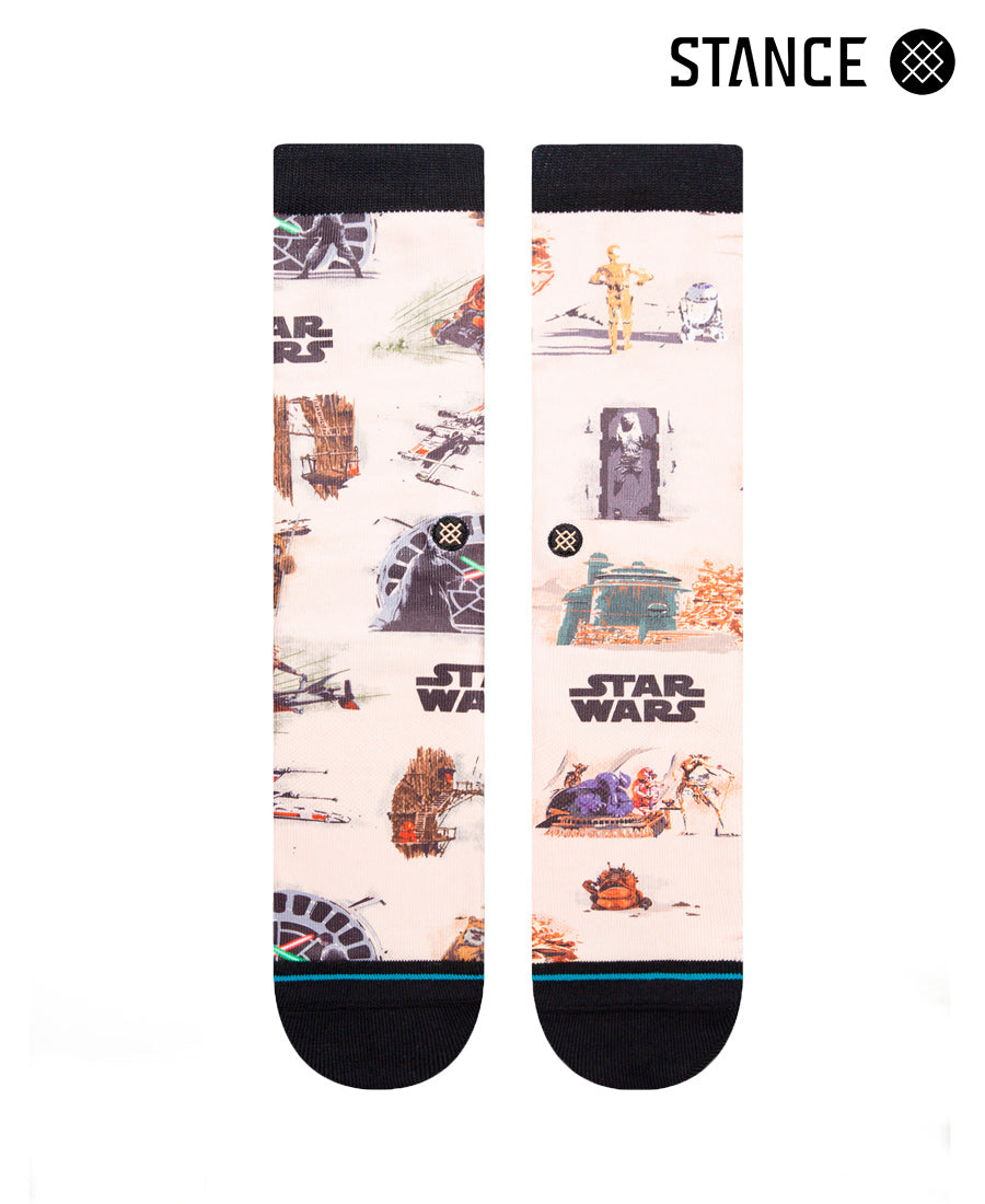 Original Stance Star Wars Return of the Jedi Socks Pack of 1 Pair - Comfortable & Durable for Cosplay, Gifts, and Everyday Wear