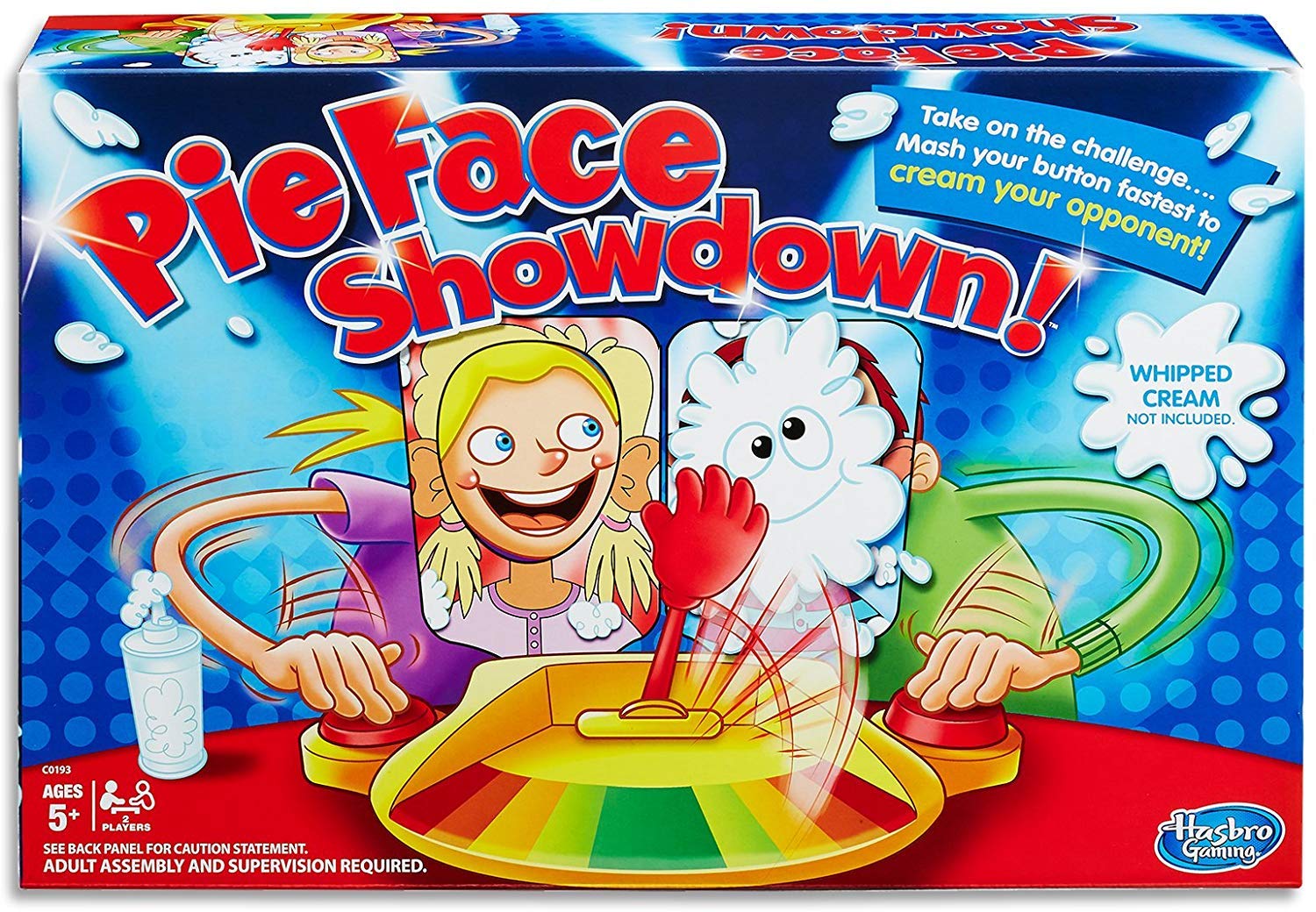 Hasbro Gaming Pie Face Showdown Game - Hilarious Family Party Game for Kids & Adults - Perfect for Birthday Parties, Game Nights & Family Gatherings