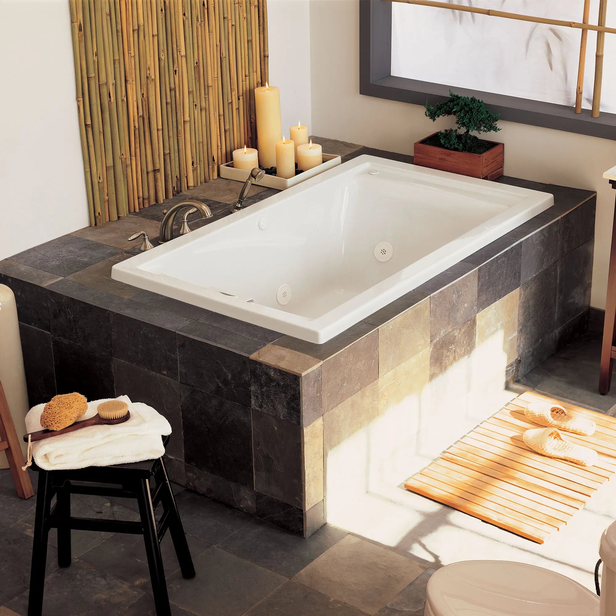 Evolution® 60 x 32 Inch Deep Soak® Drop-In Acrylic Bathtub with EverClean® Hydromassage System - Perfect for Luxury Spa Experience & Relaxation at Home