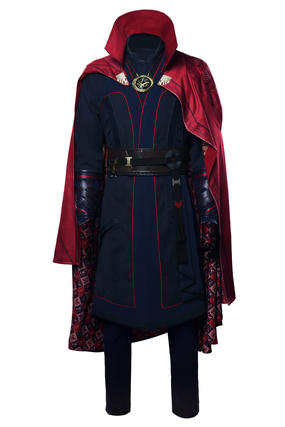 Adult Cosplay Costume Set - Shirt, Pants, Robe & Cape Cloak Outfit with Necklace | Halloween, Renaissance Fair & LARP Costuming
