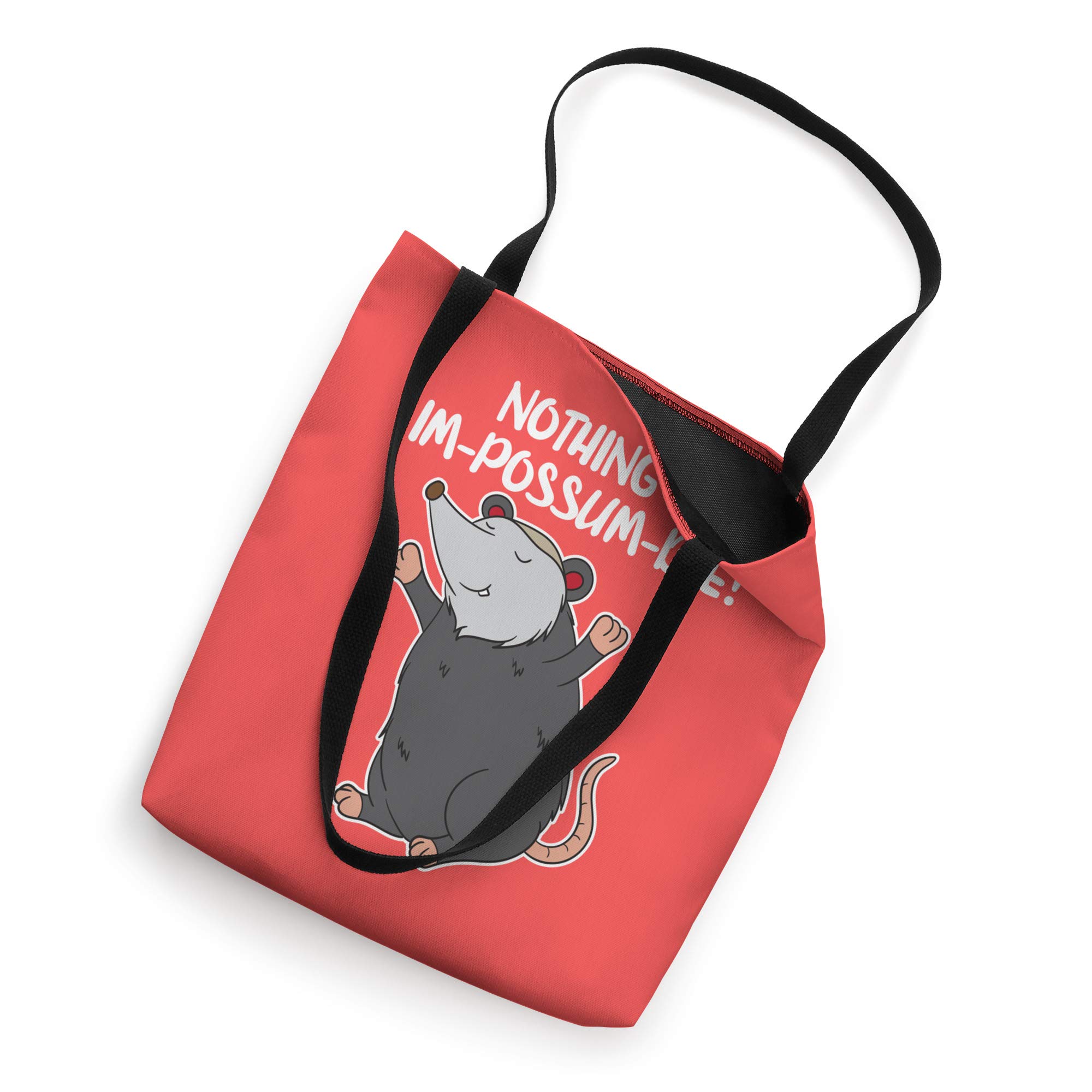 Funny Cute Possum Tote Bag - Unique Opossum Animal Lover Gift for Women & Men - Perfect for Grocery Shopping, Beach Trips & Everyday Use