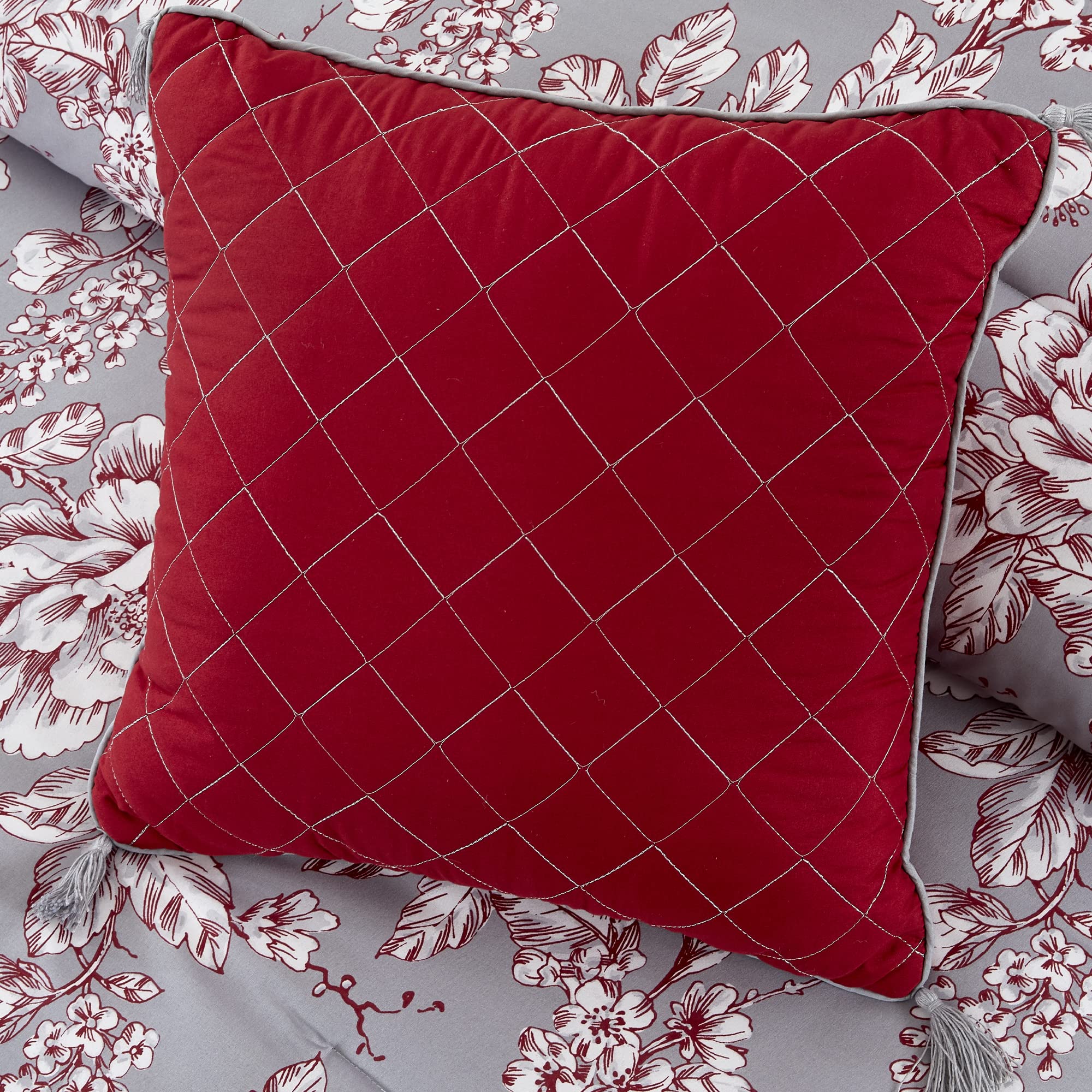 Modern Threads Cadence Collection Reversible Microfiber Comforter Set - King Size Luxury Bedding with Comforter, Sheets, Shams & Pillowcases - Elegant Printed Design for Master Bedroom & Guest Room Decor