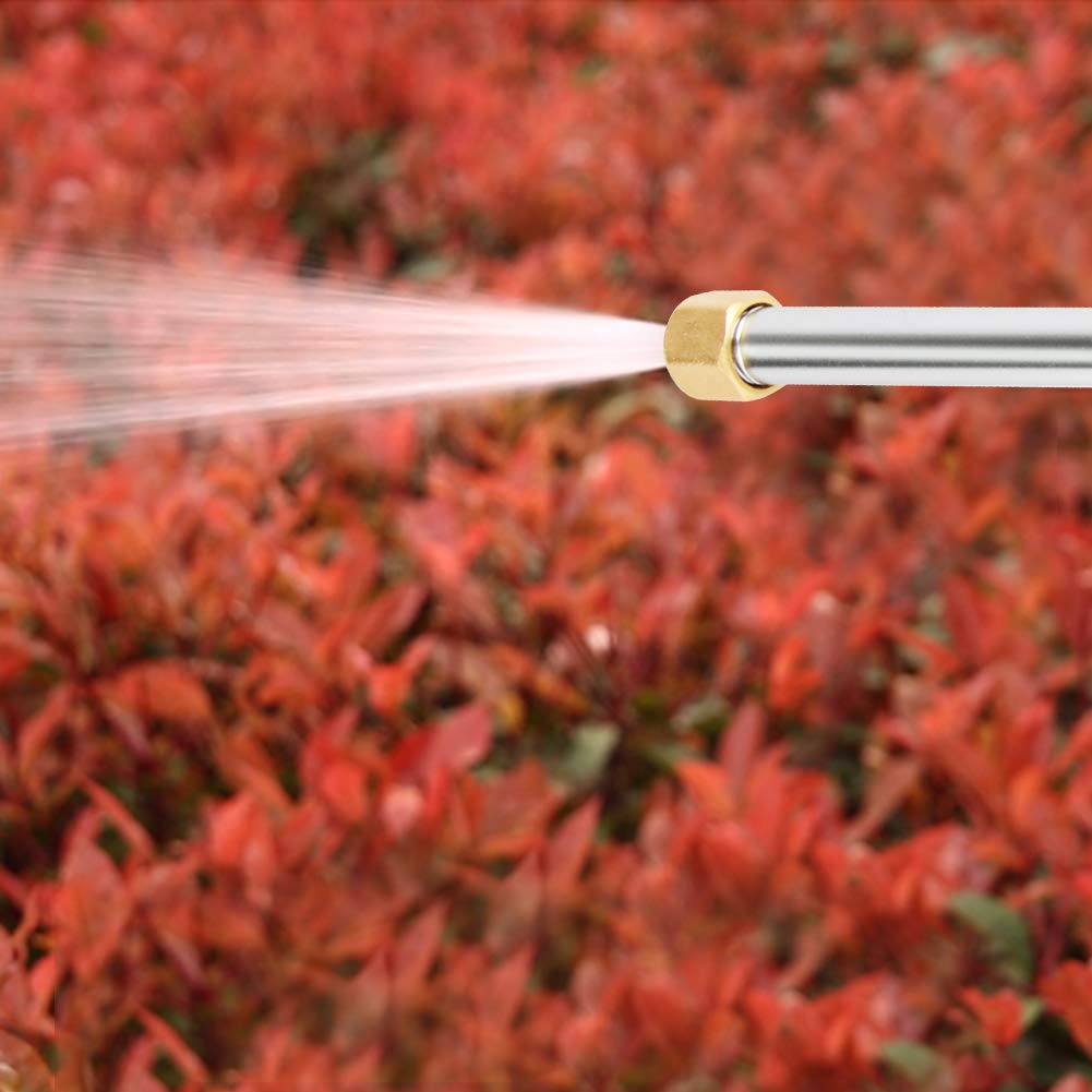 Hydro Jet High Pressure Power Washer Nozzle - Heavy Duty Pressure Washer Gun with Garden Hose Connector for Car, Window & Outdoor Cleaning (Jet + Fan Spray Modes) | Perfect for Driveway, Patio, Deck & Vehicle Washing