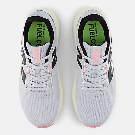 New Balance Women's Propel V5 Running Shoes - White/Grey (Width B) | Lightweight Cushioned Sneakers for Jogging, Gym & Everyday Wear