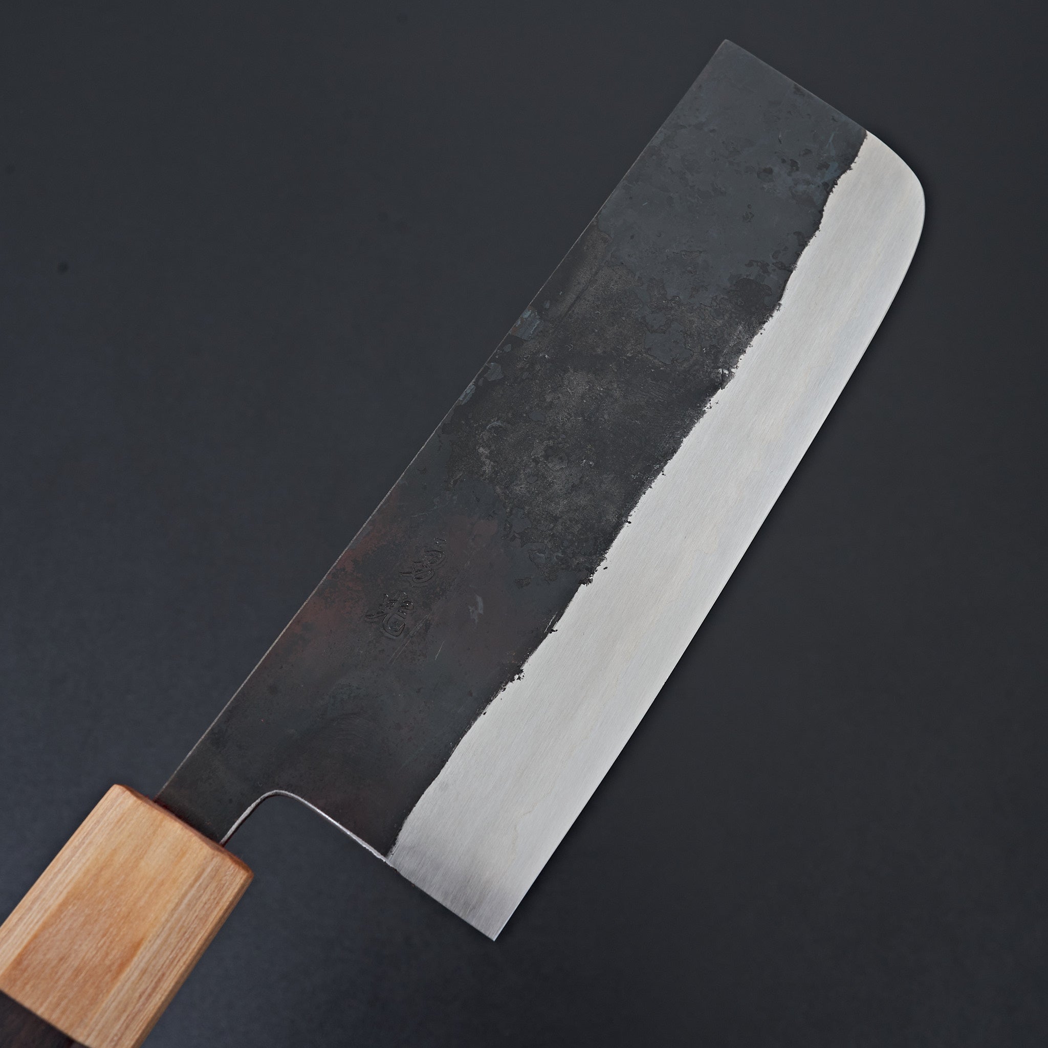 Premium Isamitsu Shirogami #1 Japanese Nakiri Knife 165mm - High Carbon Steel Kitchen Knife for Professional Chefs & Home Cooking, Perfect for Chopping Vegetables & Herbs