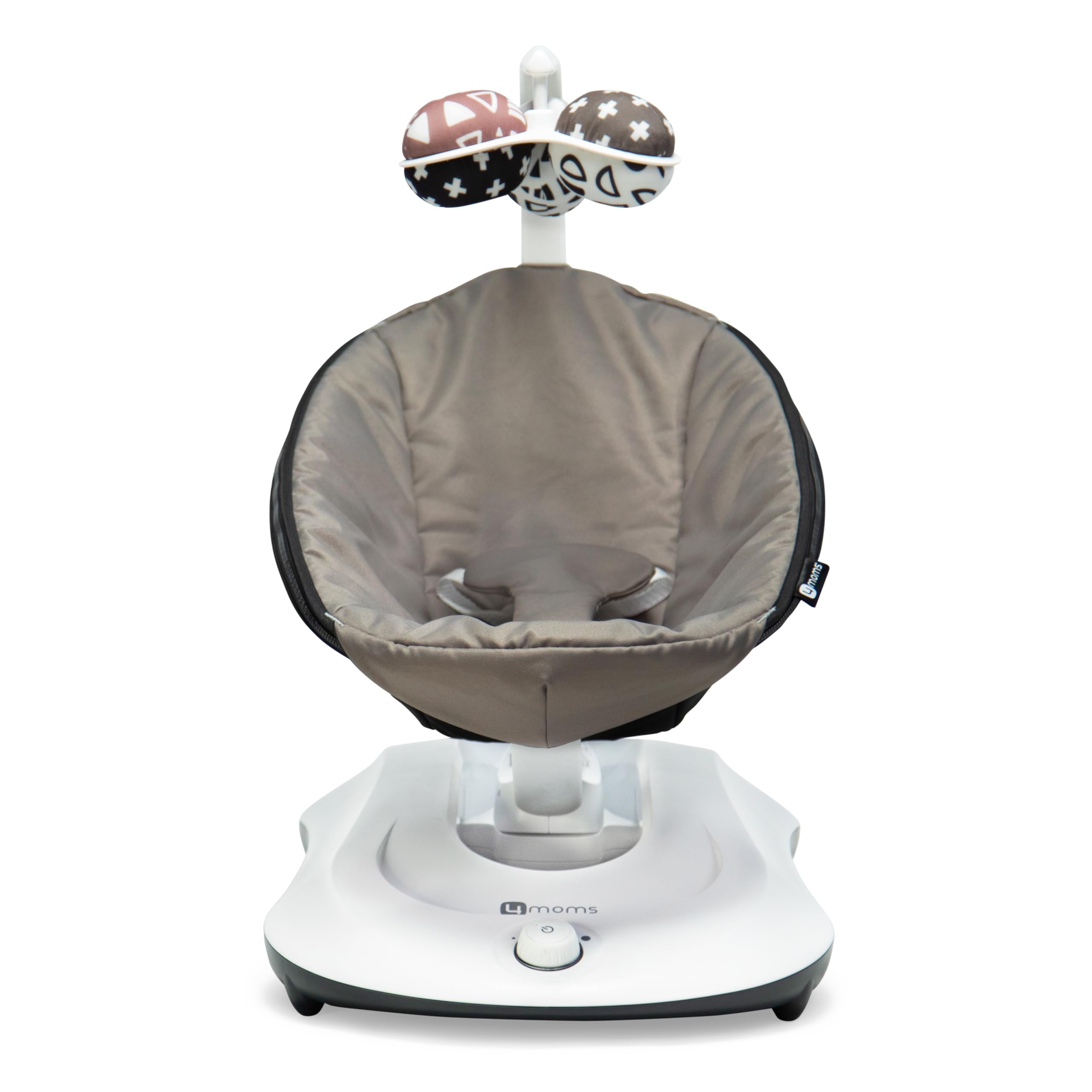 4moms RockaRoo Baby Rocker - Front to Back Gliding Motion Infant Swing, Graphite Grey - Perfect for Soothing Newborns & Toddlers at Home or On-the-Go