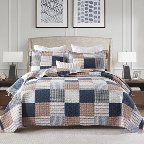 Navy/Brown/White