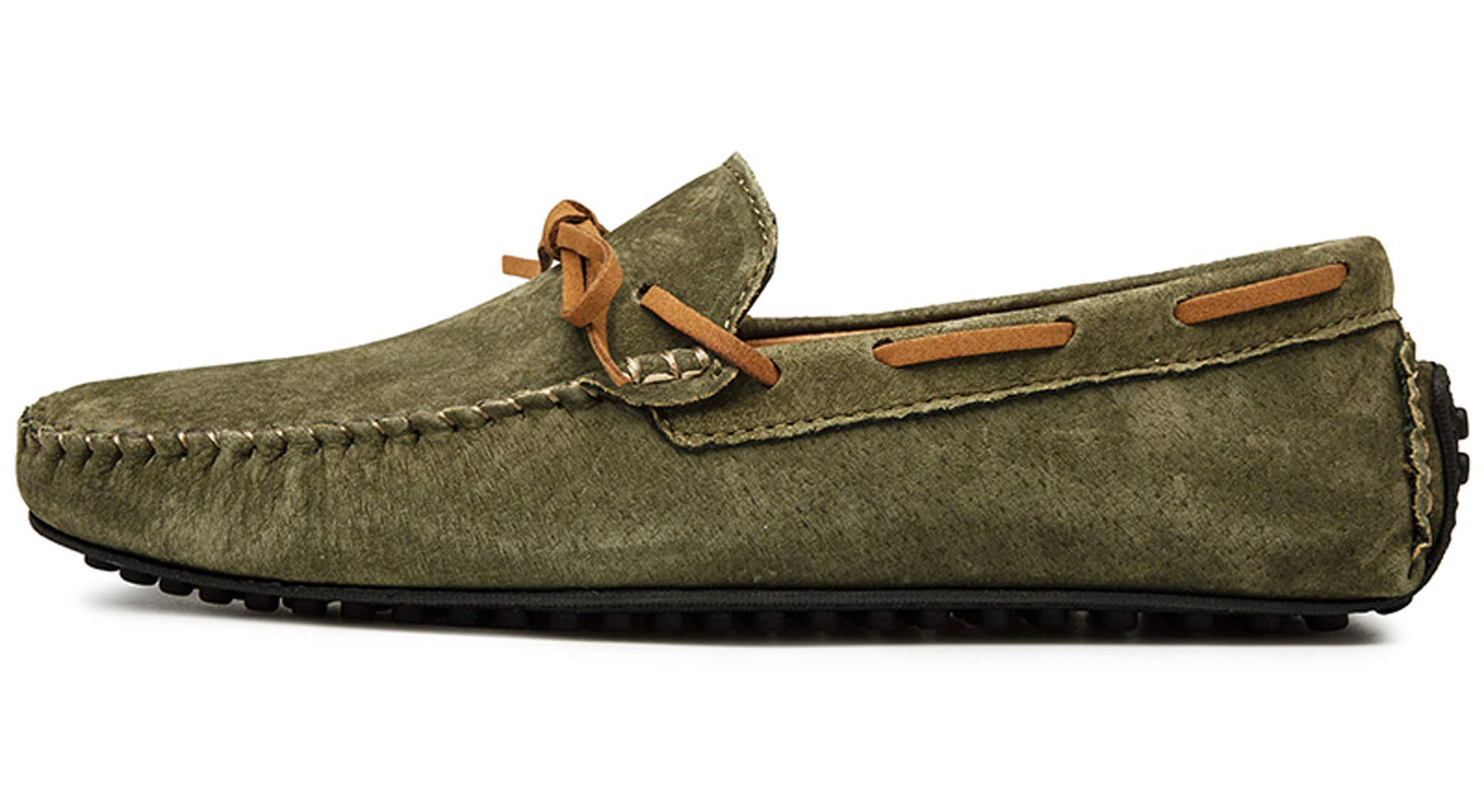 Men's Casual Suede Loafers - Slip-On Moccasin Boat Shoes for Driving & Dress | Comfortable Lace-Up Fashion Footwear for Work, Travel & Everyday Wear