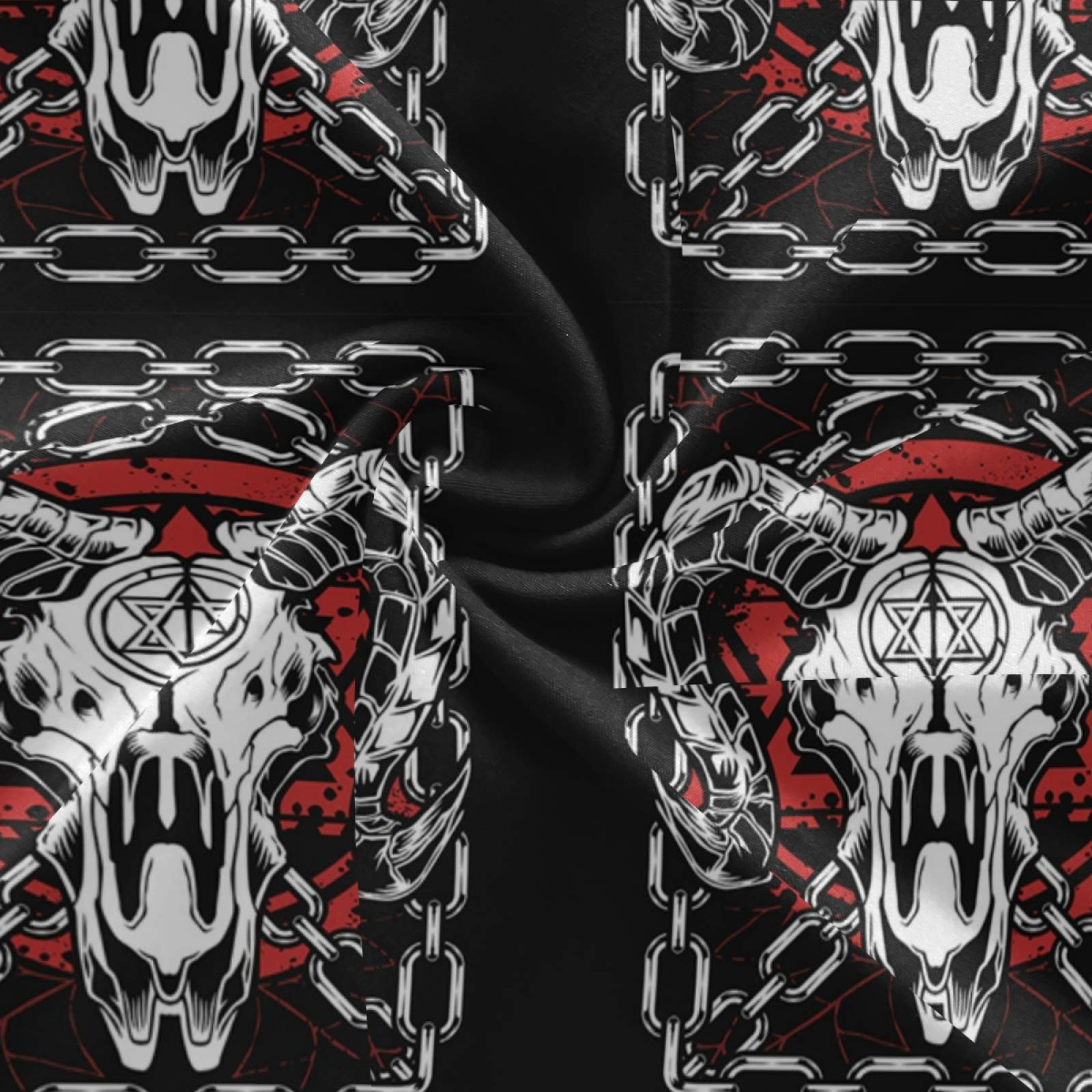 Devil Bull Skull Yoga Pants - High Waist Tummy Control Leggings for Women, Workout & Running