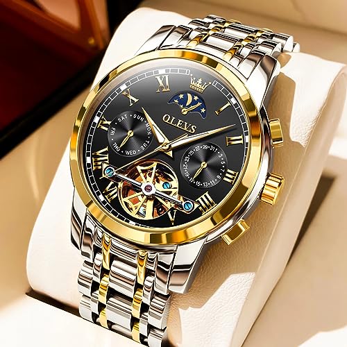 6617: two tone strap & black dial