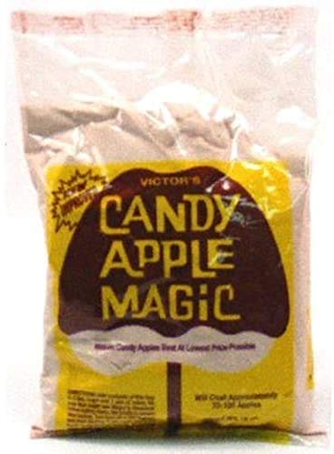 Candy Apple Magic Coating Mix 15 Oz - Cherry Red Flavor for DIY Candy Apples, Halloween Treats & Holiday Desserts