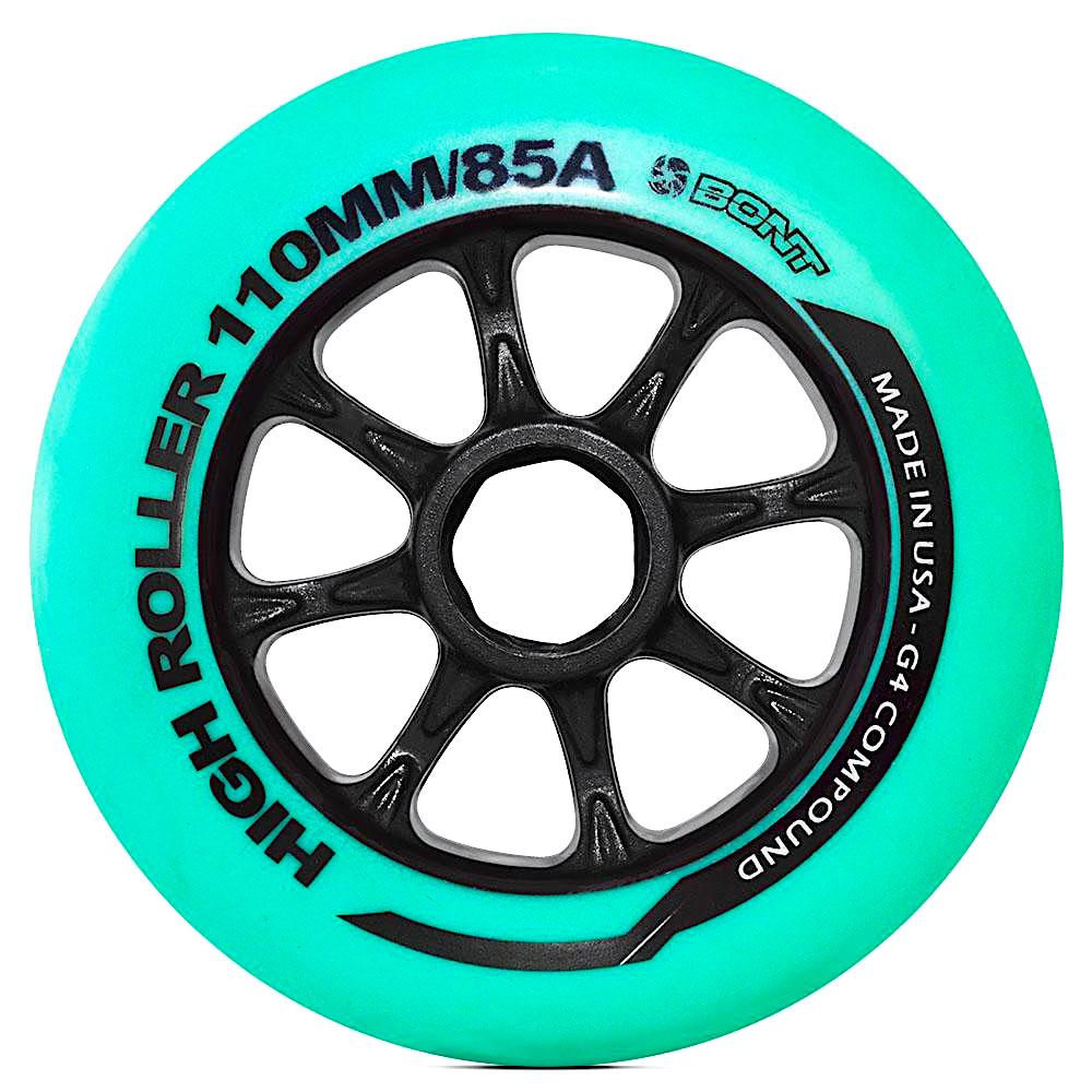 Bont Highroller 100mm Inline Speed Skate Wheels - Premium Rollerblade Wheels for Racing & Outdoor Skating