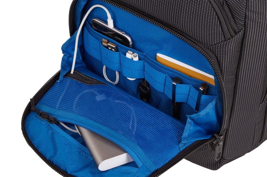 Thule Crossover 2 20L Laptop Backpack for Men & Women - Durable Water-Resistant Travel & Work Backpack with Laptop Compartment - Perfect for Commuting, Business Trips & College (Black)