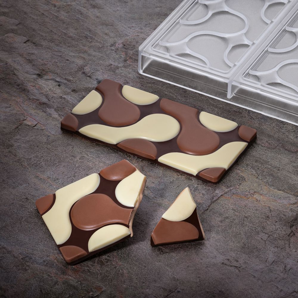 100g Flow Bar Chocolate Mold - Premium Silicone Baking Mold for Homemade Chocolate Bars, Candy, Soap - Perfect for DIY Gifts, Party Favors, and Holiday Treats