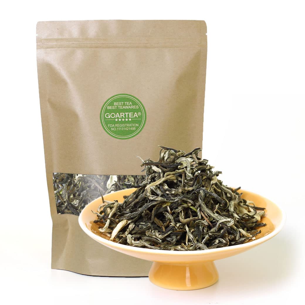 GOARTEA Premium Jasmine Green Tea Loose Leaf - 100g/3.5oz Nonpareil Supreme Moli Yinhao Fujian Chinese Tea | Perfect for Relaxation, Meditation & Afternoon Tea Time
