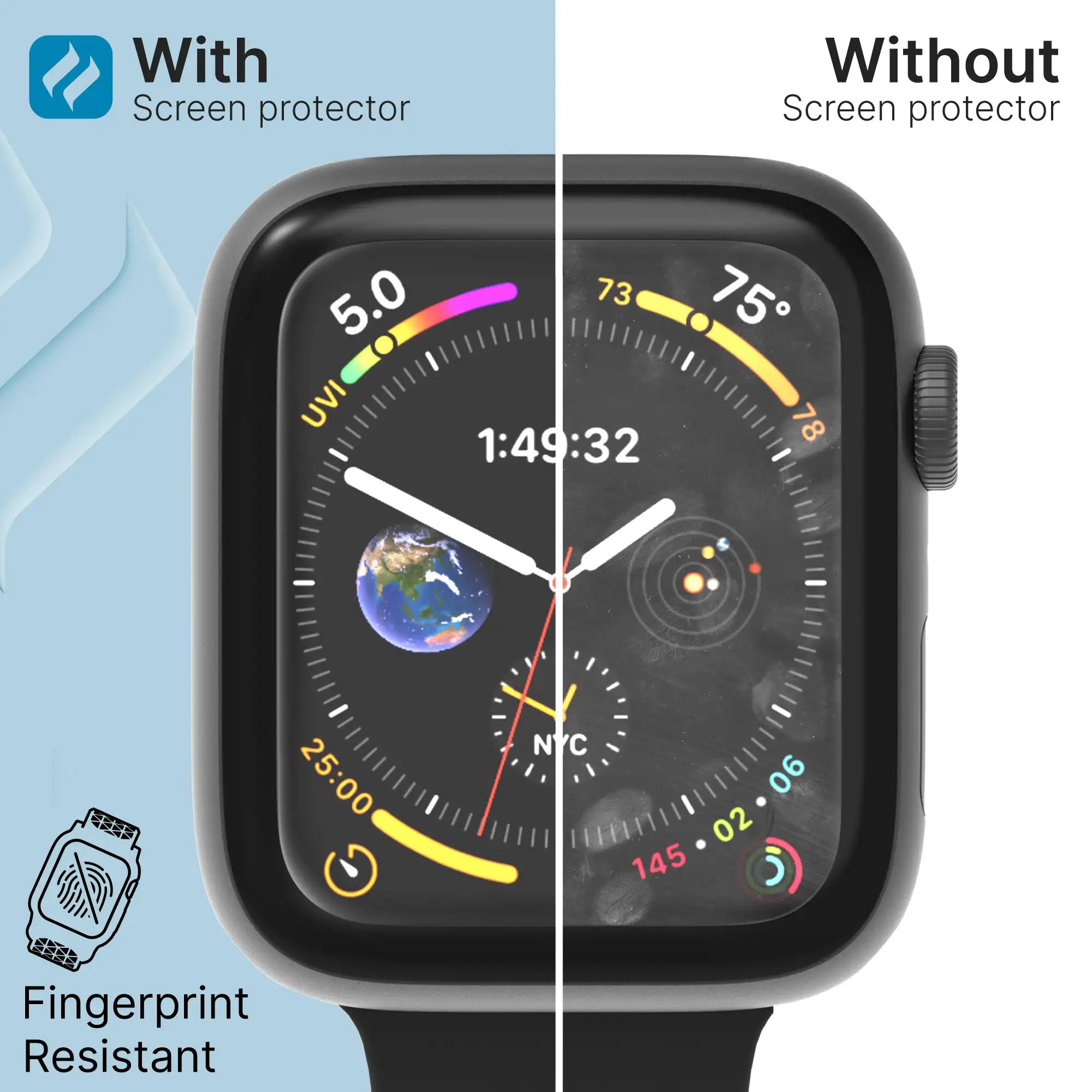 42mm Tempered Glass Screen Protector for Apple Watch Series 3/2/1/0 - HD Clear, Anti-Scratch, Bubble-Free - Perfect for Workouts, Swimming & Daily Use