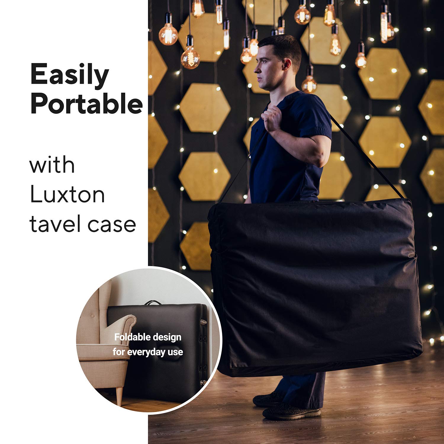 Luxton Home Portable Foldable Massage Table - 72
