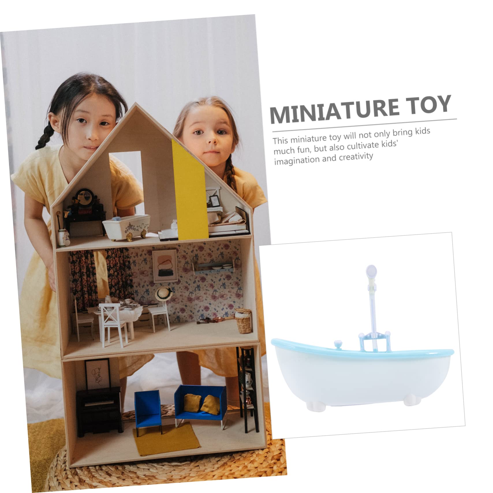 VICASKY 2-Pack Sky Blue Bathtub Toys for Kids - Fun Bath Time Spray Figurines for Boys & Girls, Durable Plastic Bathroom Play Set | Perfect for Toddler Splash Play, Baby Shower Gifts & Pool Party Favors