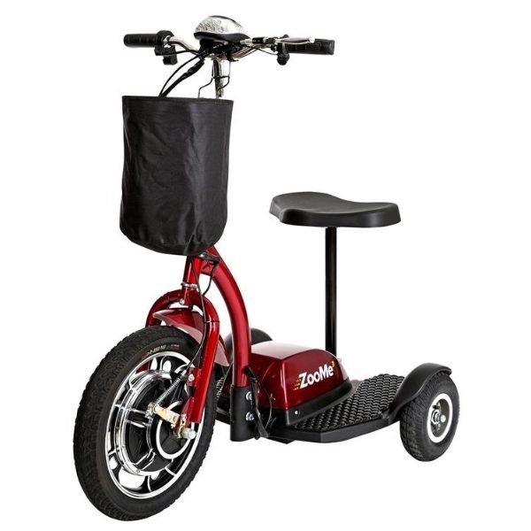 Drive Medical ZooMe 3-Wheel Mobility Scooter for Adults - Lightweight Foldable Electric Scooter for Seniors & Disabled - Perfect for Shopping, Travel & Outdoor Recreation