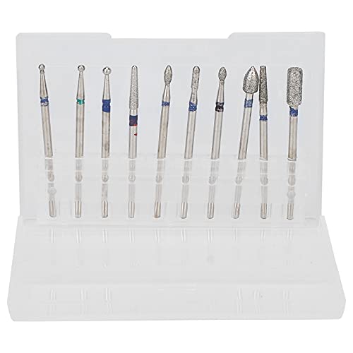 Professional Nail Drill Bit Set - 20PCS Nail File & Cuticle Remover Bits with Storage Box for Manicure, Pedicure & Nail Art - Perfect for Salon, Home Use & DIY Nail Care