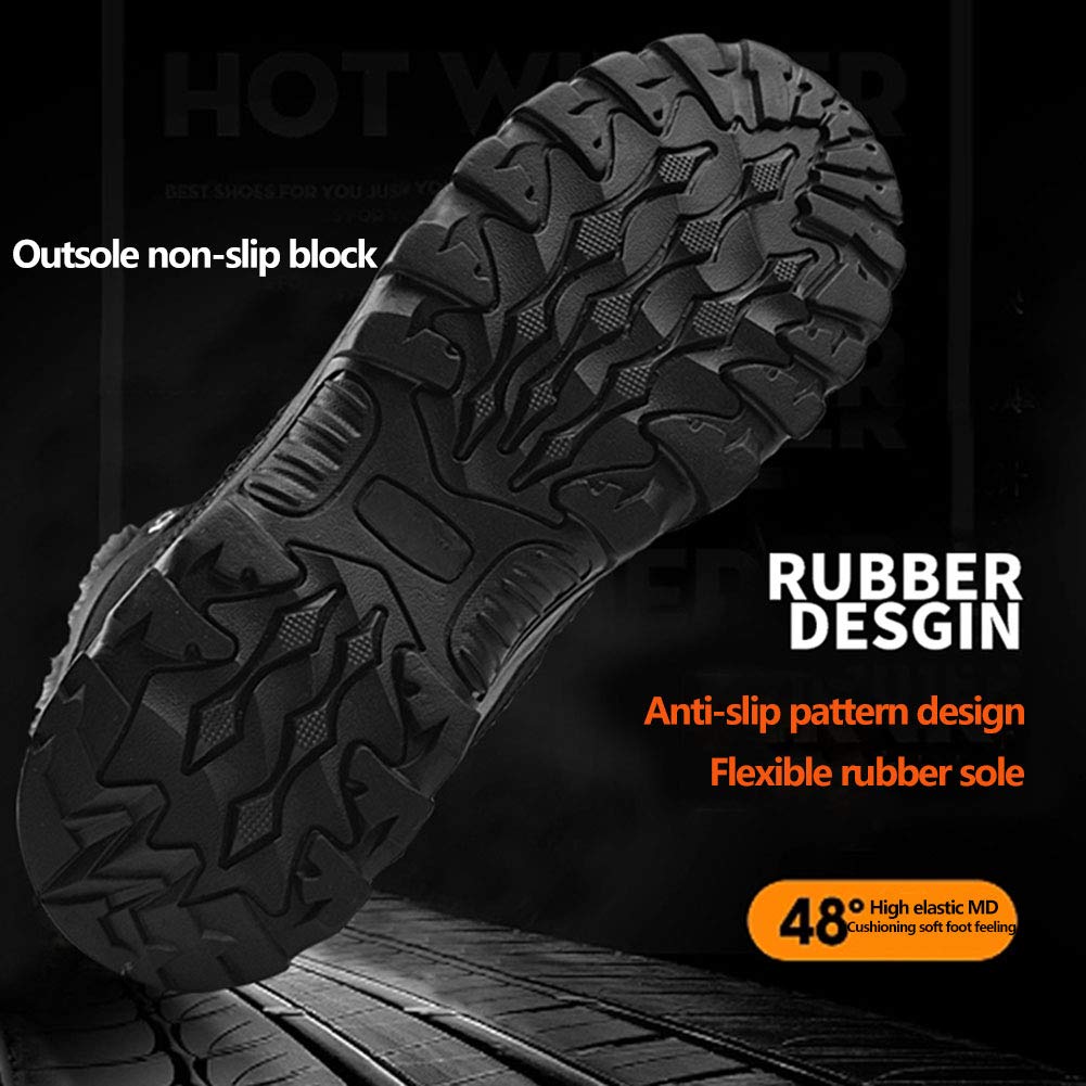 Women's Casual High-Top Snow Boots - Winter Warm Thick Cotton Shoes for Outdoor Hiking & Trekking - Perfect for Snowy Weather & Mountain Adventures