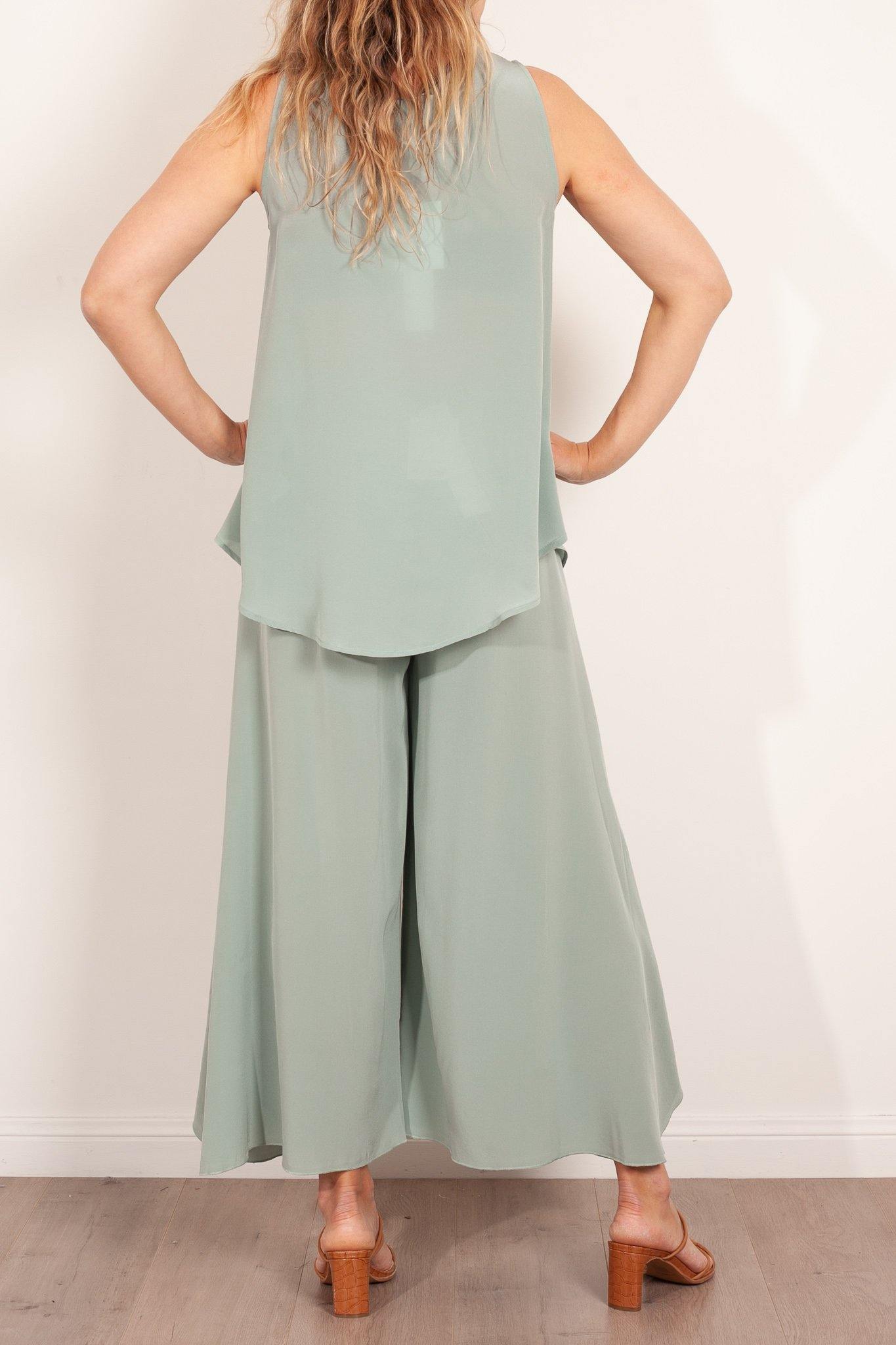 M.A. Dainty Gillie Silk Tank Top - Women's Elegant Sleeveless Blouse for Summer, Party & Office Wear - Perfect for Casual Outings, Date Nights and Professional Events