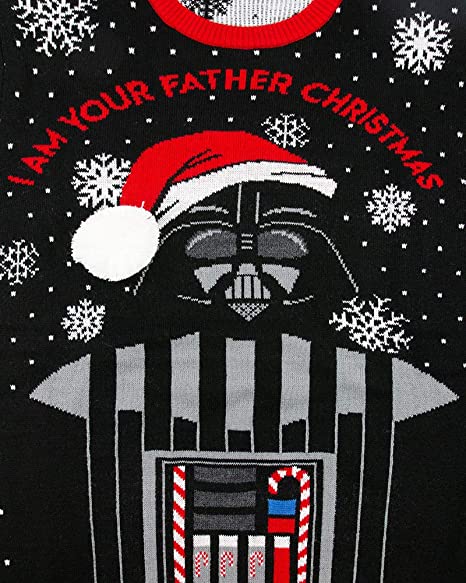 Star Wars 'I Am Your Father' Darth Vader Ugly Christmas Sweater | 2XS Size | Funny Holiday Party Costume & Gift for Fans
