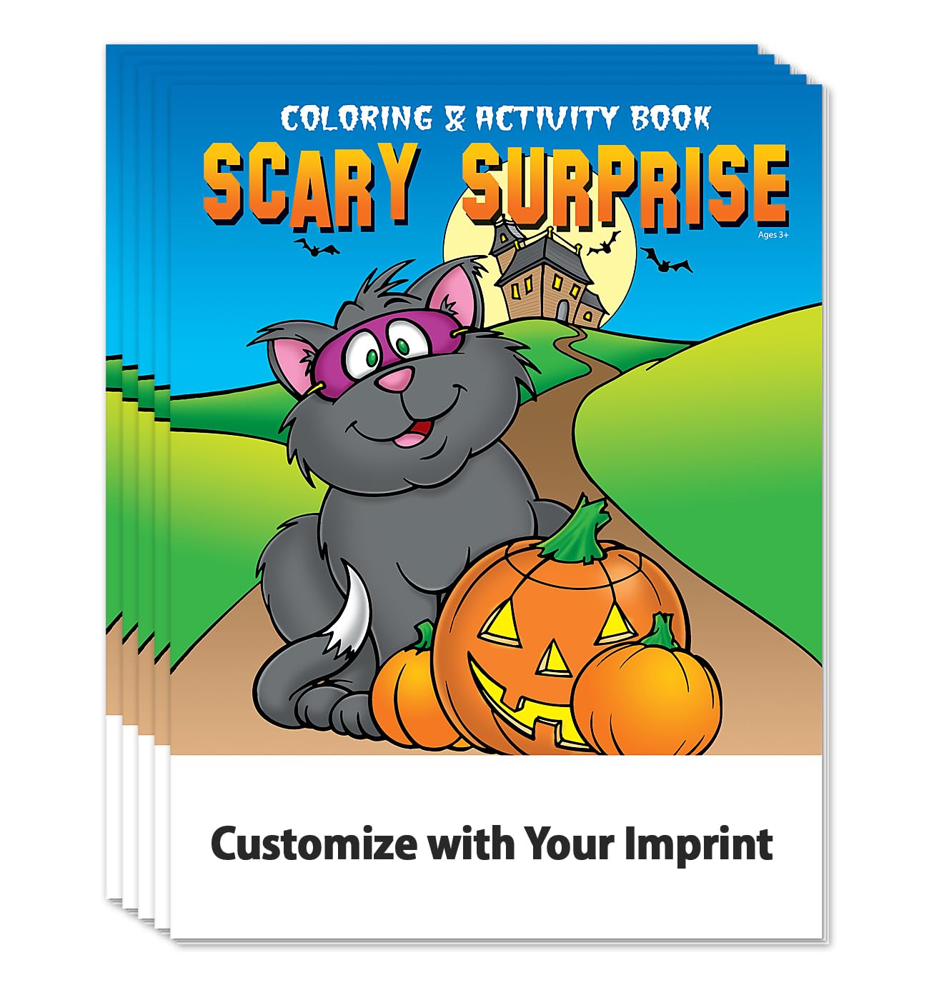 ZOCO Halloween Coloring Books Bulk Pack of 250 - No Crayons Included | Scary Custom Coloring Pages for Kids, Party Favors & Goodie Bag Stuffers | Perfect for Halloween Activities, Classroom Crafts & Trick-or-Treat Surprises