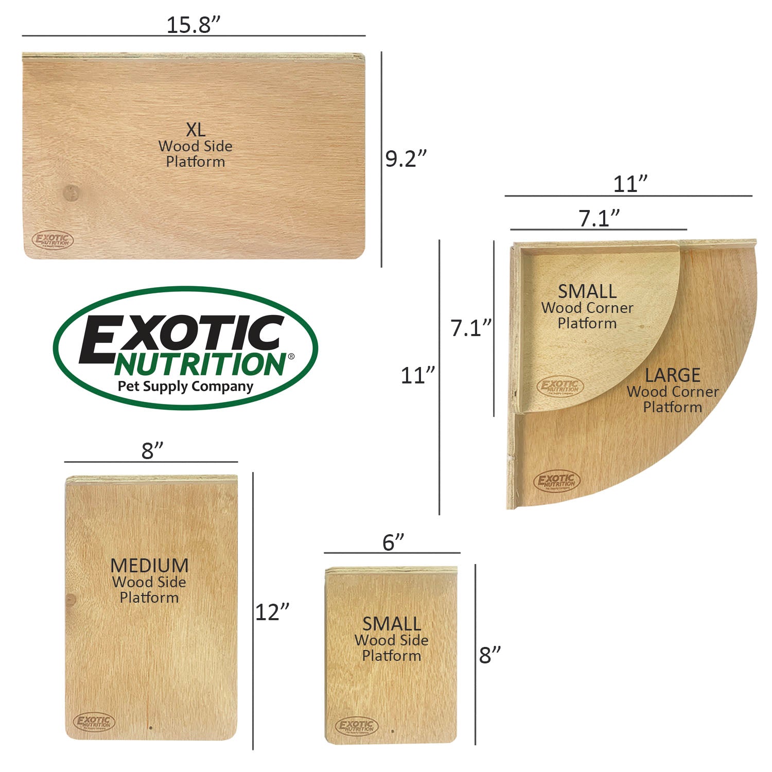 Premium Wooden Platform Set (3 Pack) - Natural Wood Display Stands for Home Decor, Retail Shelving, and DIY Projects - Perfect for Showcasing Plants, Books, and Collectibles