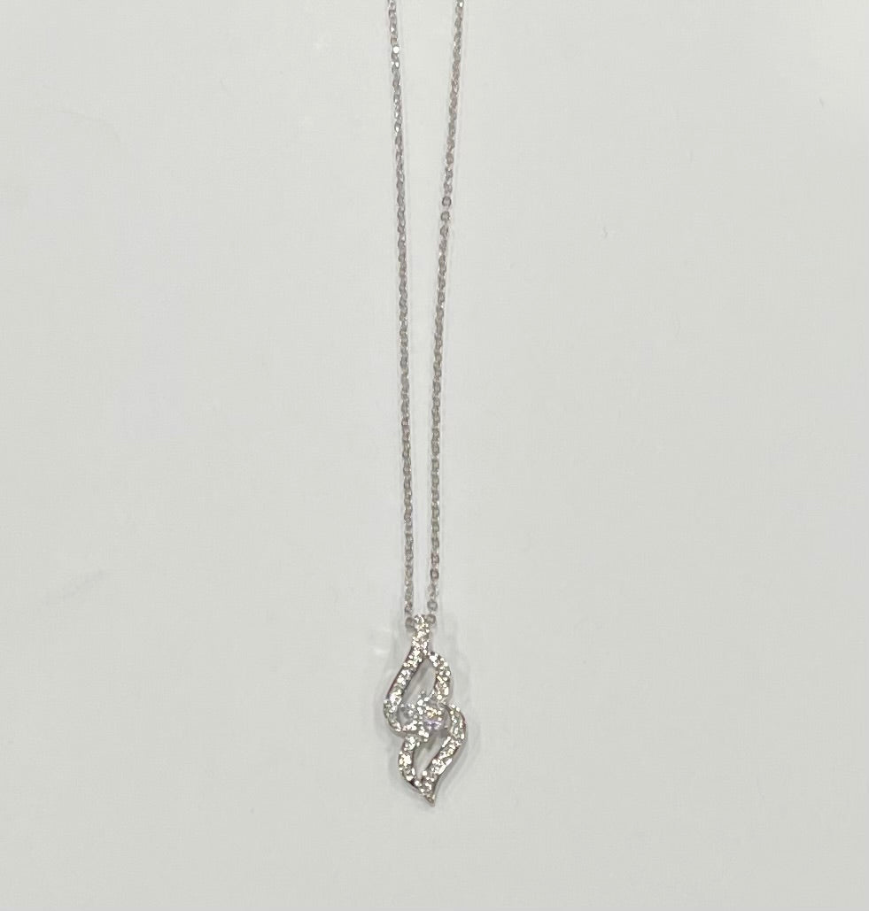 925 Sterling Silver Zircon Pendant Necklace for Women - Elegant Cubic Zirconia Jewelry Gift for Birthday, Anniversary & Valentine's Day | Perfect for Parties, Weddings & Everyday Wear