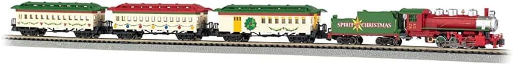 Bachmann Trains Spirit of Christmas Ready-to-Run N Scale Electric Train Set - Perfect for Holiday Displays, Christmas Tree Decorations & Model Railroad Collections (0.5L)
