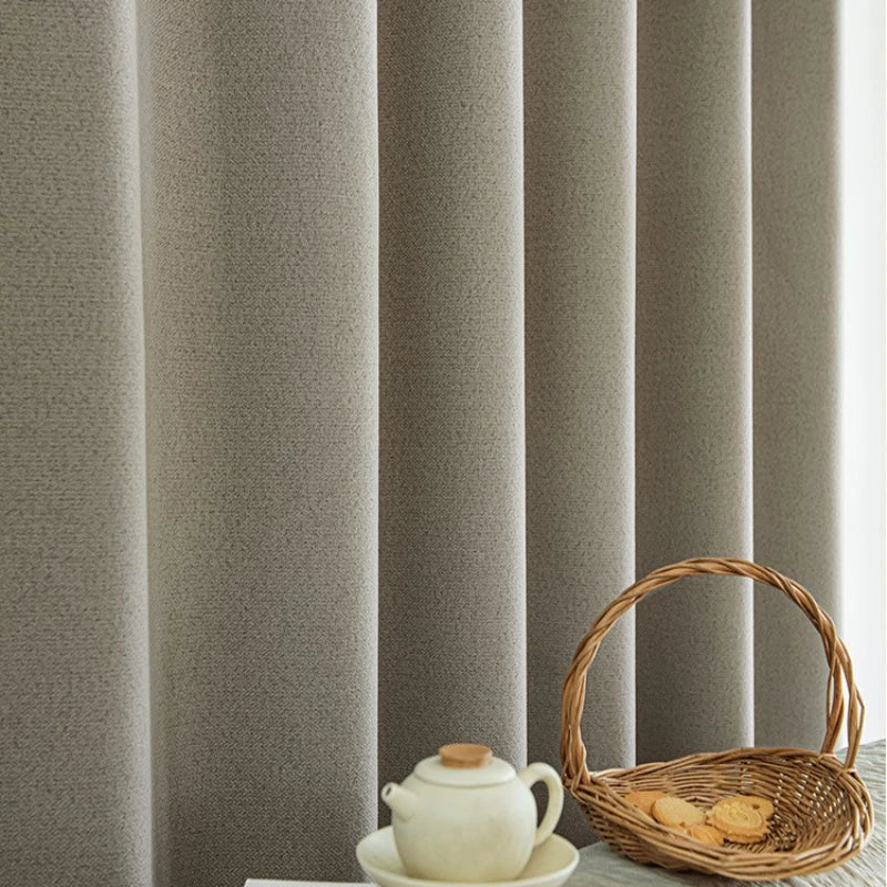 Teresa Fire Retardant Blackout Curtains - Herringbone Pattern Thermal Insulated Drapes for Bedroom & Living Room | Custom Size Window Treatment for Home Safety & Light Blocking